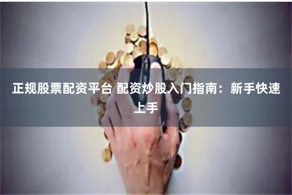 正规股票配资平台 配资炒股入门指南：新手快速上手